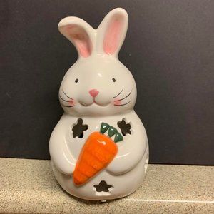 Ceramic bunny tealite holder